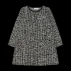 Abito bambina a trapezio in maglia jacquard