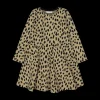 Abito bambina in maglia animalier