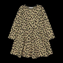 Abito bambina in maglia animalier