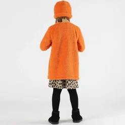 Abito bambina in maglia animalier