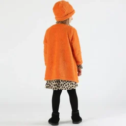 Abito bambina in maglia animalier