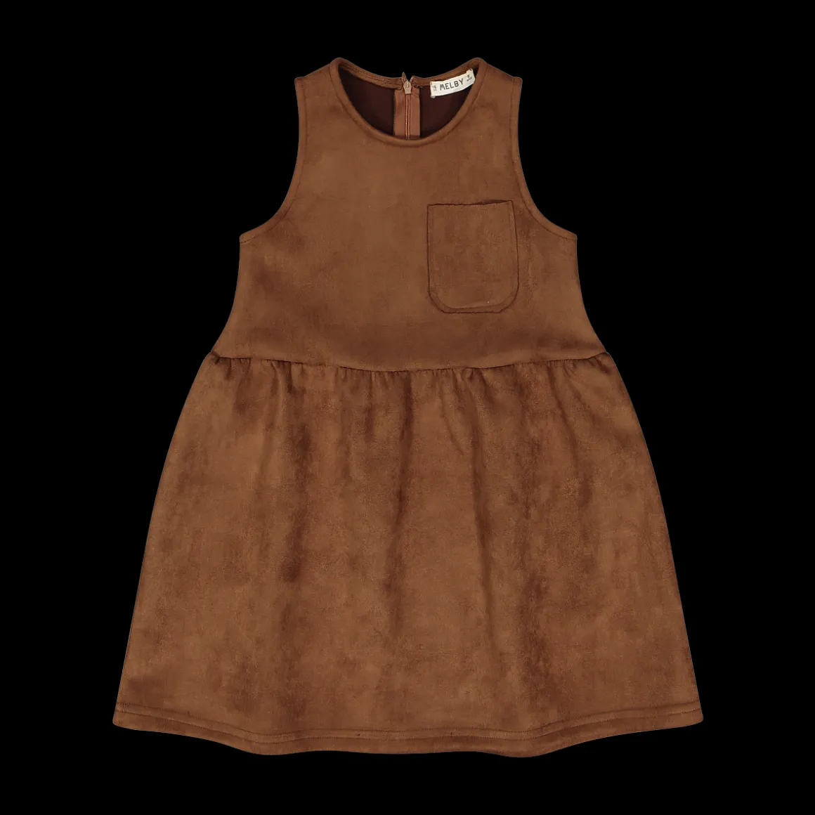 Abito bambina in scamosciato