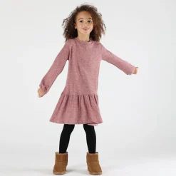 Abito bambina maglia soft lurex