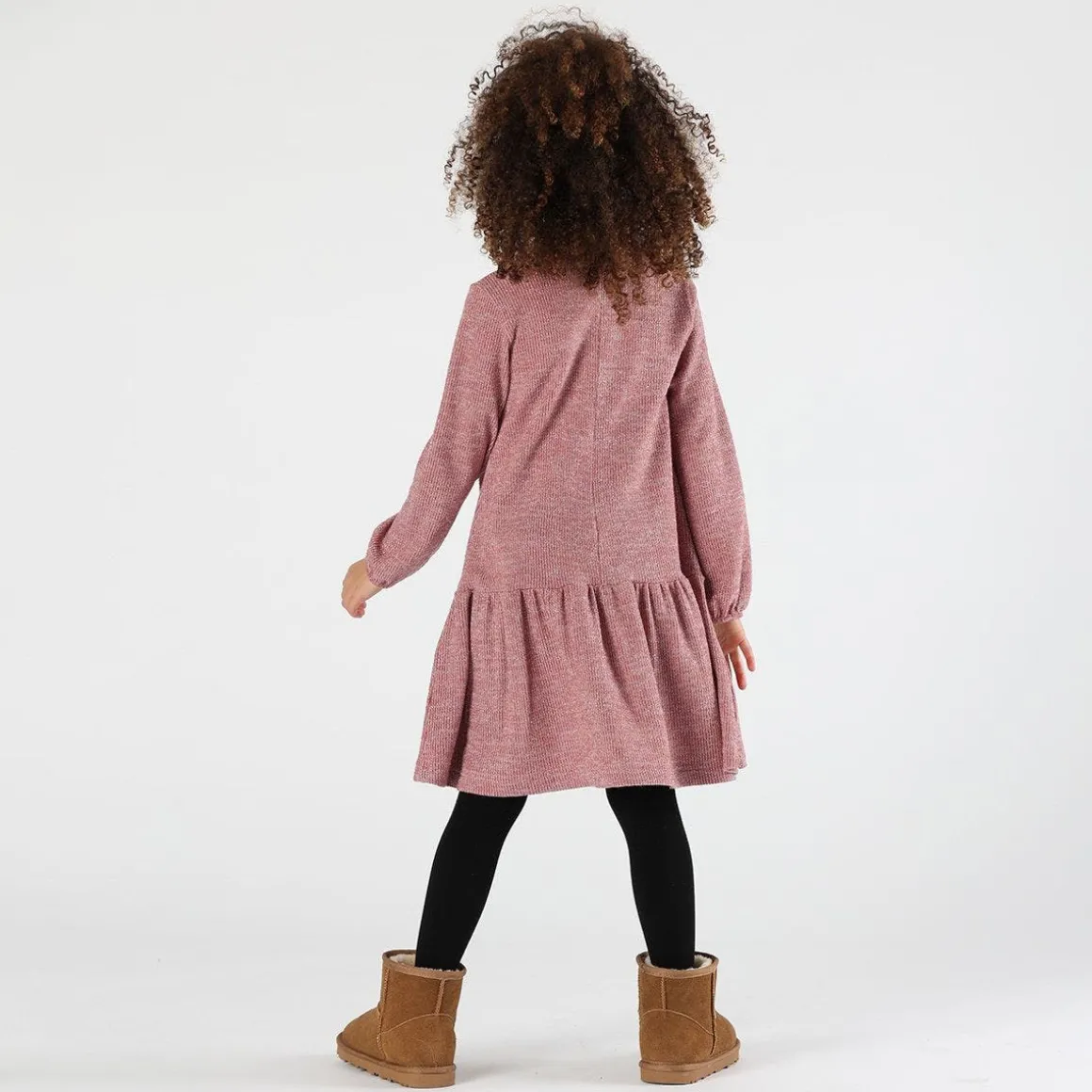 Abito bambina maglia soft lurex