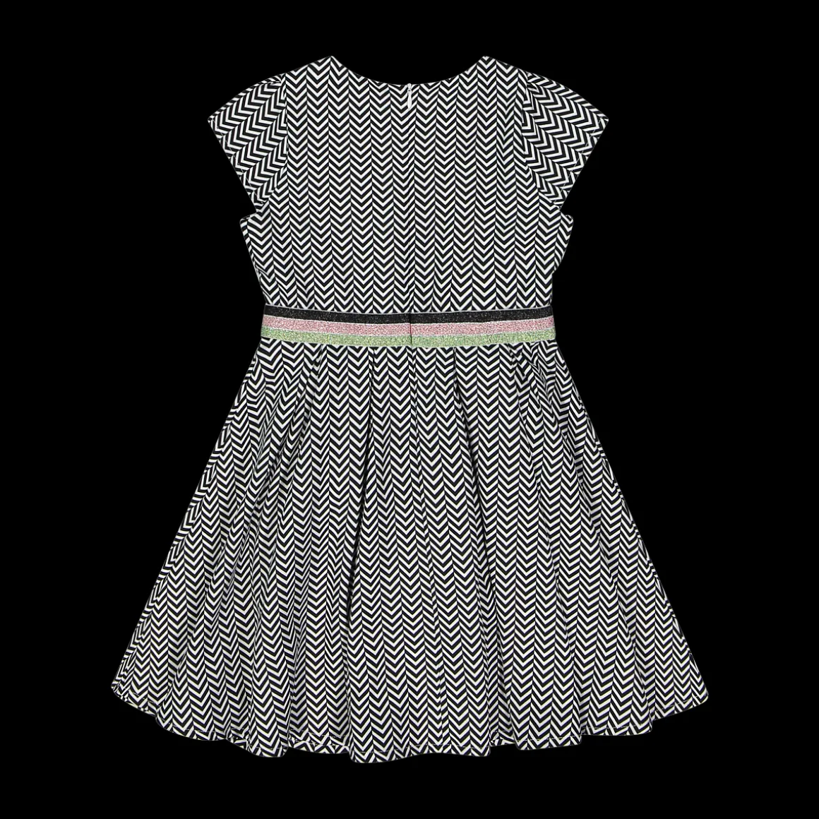 Abito con stampa optical da bambina