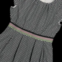 Abito con stampa optical da bambina