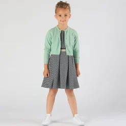 Abito con stampa optical da bambina
