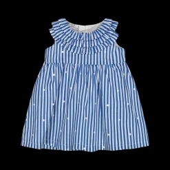 Abito da bambina in mussola 100 % cotone a pois