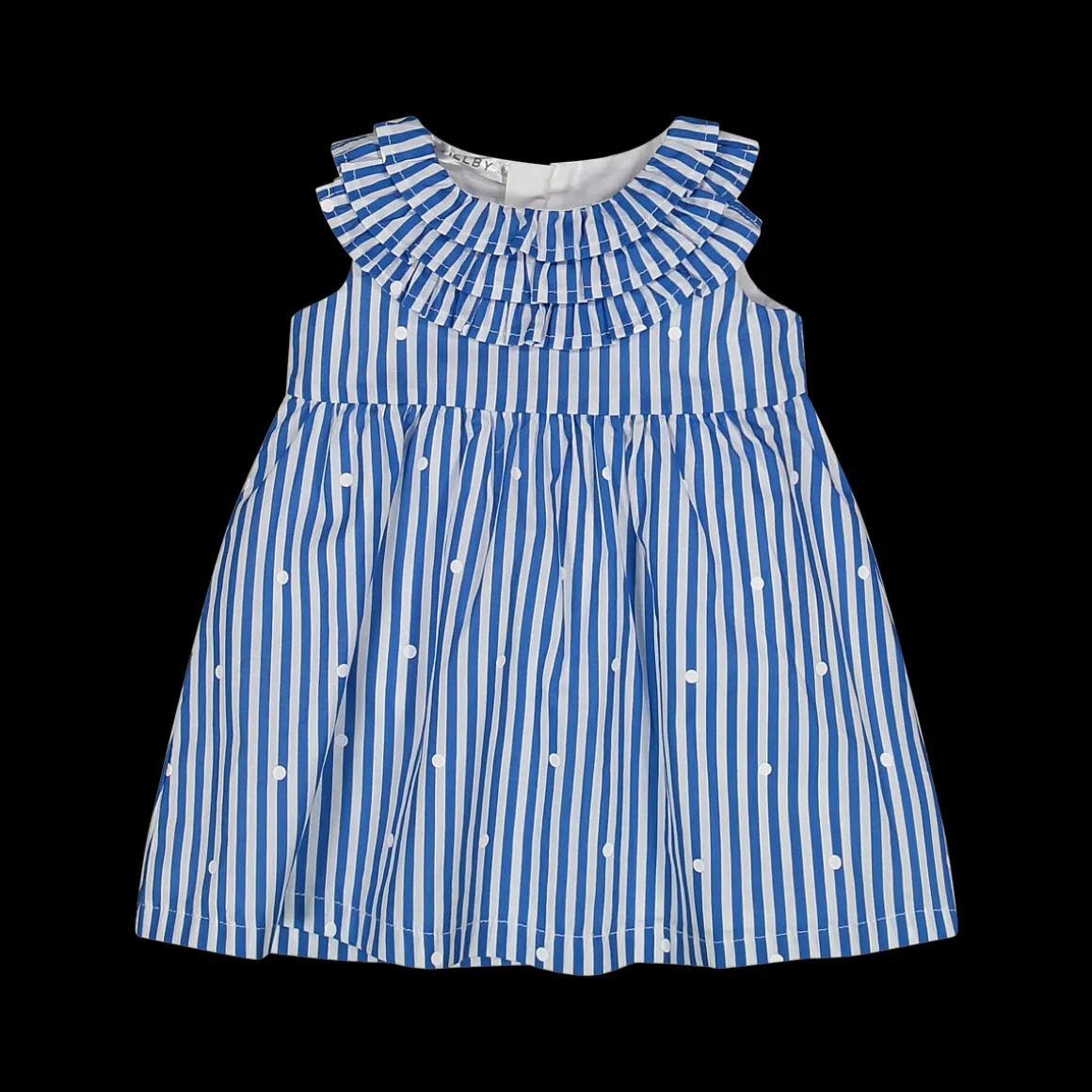 Abito da bambina in mussola 100 % cotone a pois