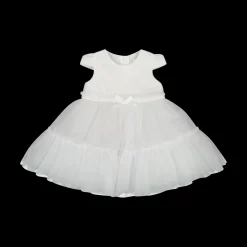 Abito da bambina in tulle con punti luce in glitter