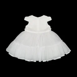 Abito da bambina in tulle con punti luce in glitter