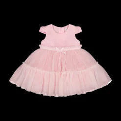 Abito da bambina in tulle con punti luce in glitter
