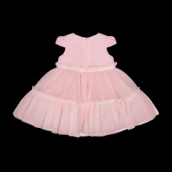 Abito da bambina in tulle con punti luce in glitter