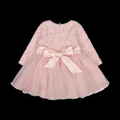 Abito da cerimonia in pizzo e tulle da bambina