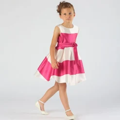 Abito elegante in shantung da bambina