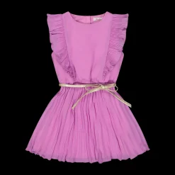 Abito in chiffon plissè da bambina