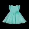 Abito in chiffon plumetis