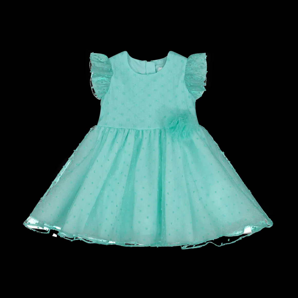 Abito in chiffon plumetis