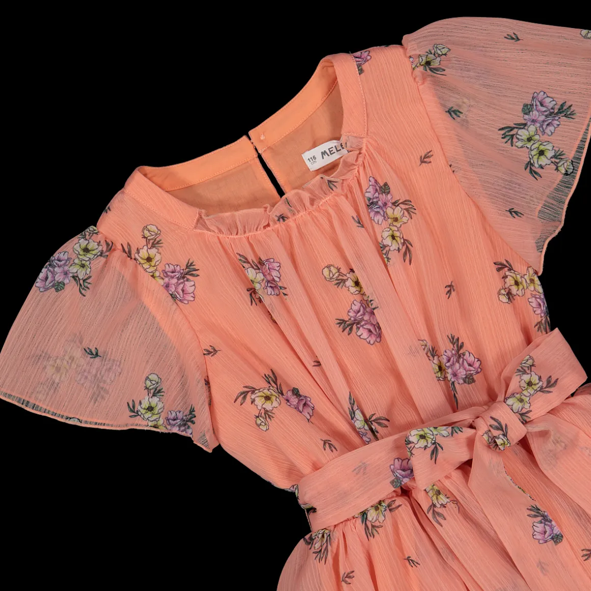 Abito in chiffon stampato