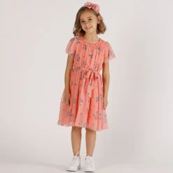 Abito in chiffon stampato
