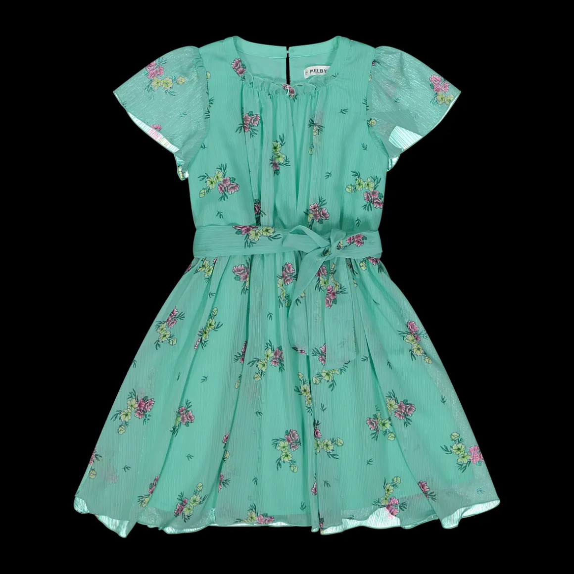 Abito in chiffon stampato
