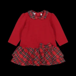 Abito in felpa da bambina a tema natalizio