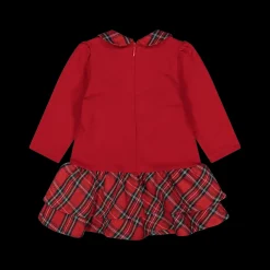 Abito in felpa da bambina a tema natalizio