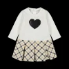 Abito in felpa stretch da bambina