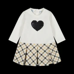 Abito in felpa stretch da bambina
