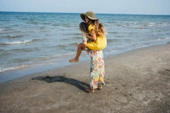 Abito in misto lino per bambina