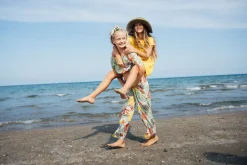 Abito in misto lino per bambina