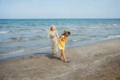 Abito in misto lino per bambina
