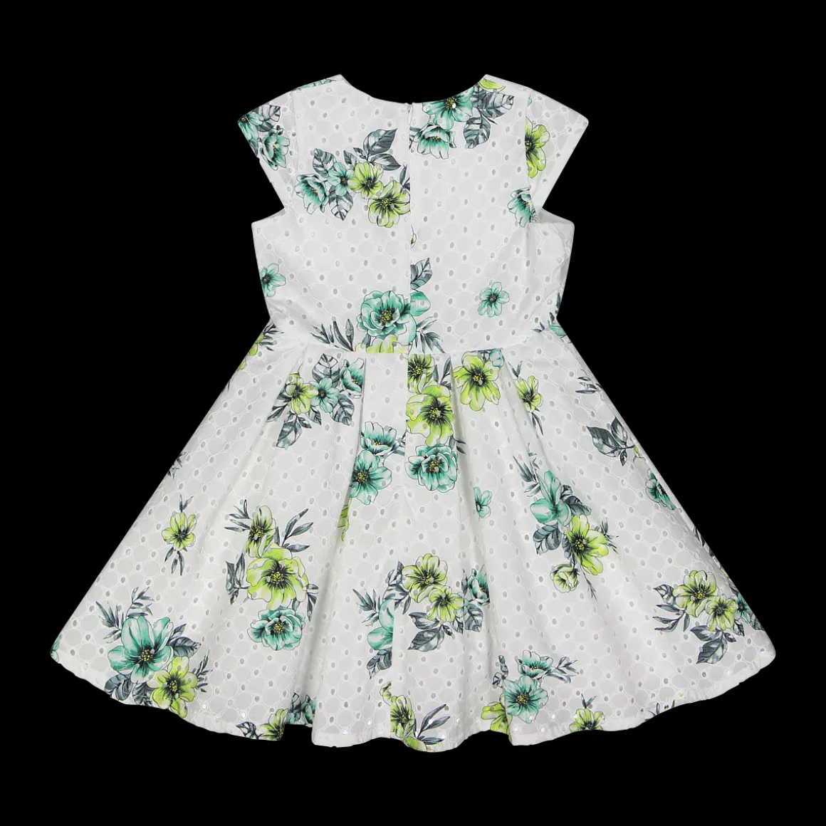 Abito in sangallo stampato bambina