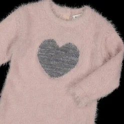 Abito in tricot effetto pelliccia da bambina