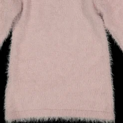 Abito in tricot effetto pelliccia da bambina