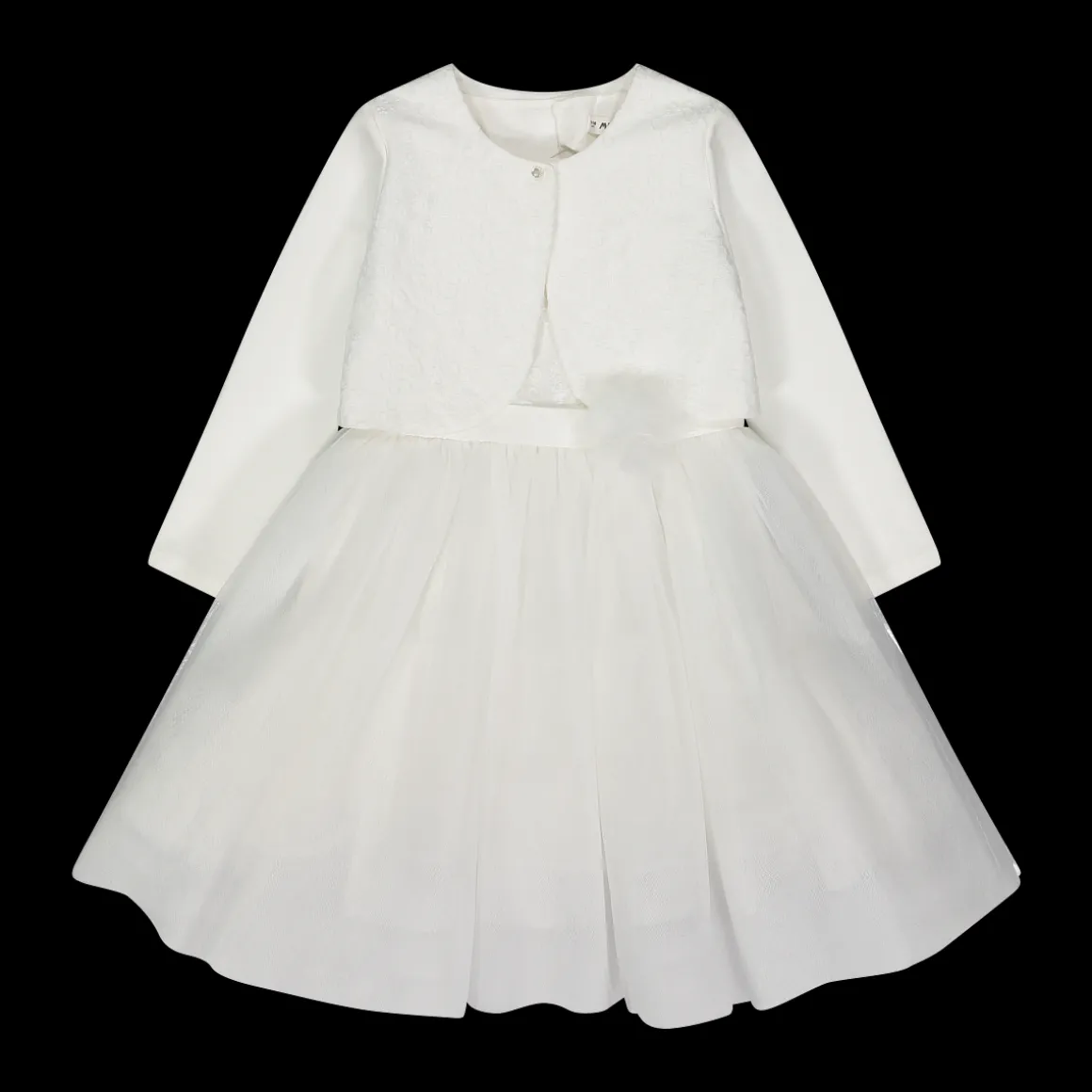 Abito in tulle ricamato per bambina