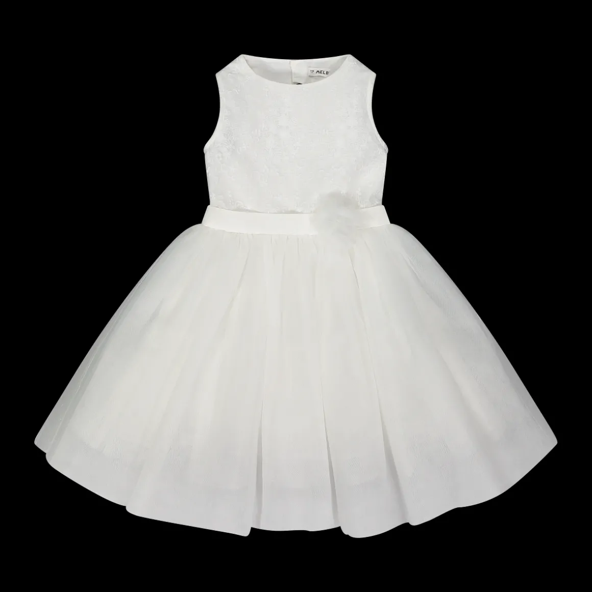 Abito in tulle ricamato per bambina