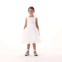 Abito in tulle ricamato per bambina