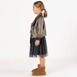 Abito in tulle stampato per ragazza