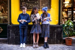 Abito in tulle stampato per ragazza