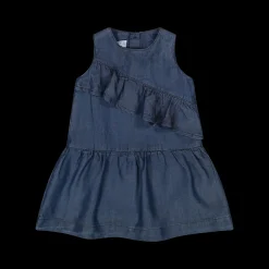 Abito senza maniche a balze da bambina