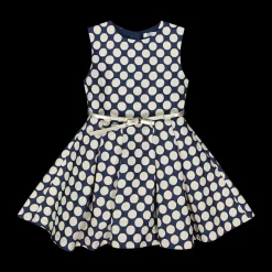 Abito senza maniche jacquard con farfalle