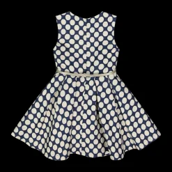 Abito senza maniche jacquard con farfalle