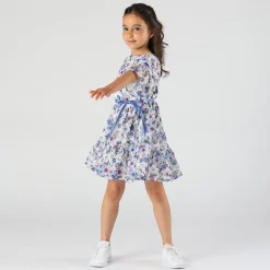 Abito stampato a fiori bambina