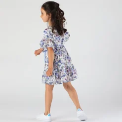Abito stampato a fiori bambina