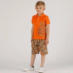 Bemuda in felpa stampato da bambino