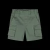 Bermuda cargo in gabardina elasticizzata bambino.