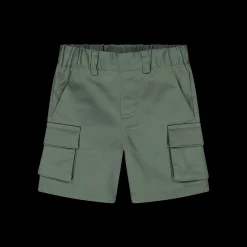 Bermuda cargo in gabardina elasticizzata bambino.