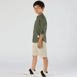 Bermuda da bambino con microstampa