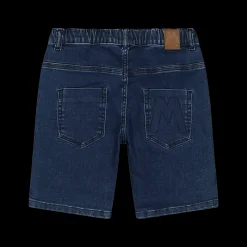Bermuda da bambino in denim stretch